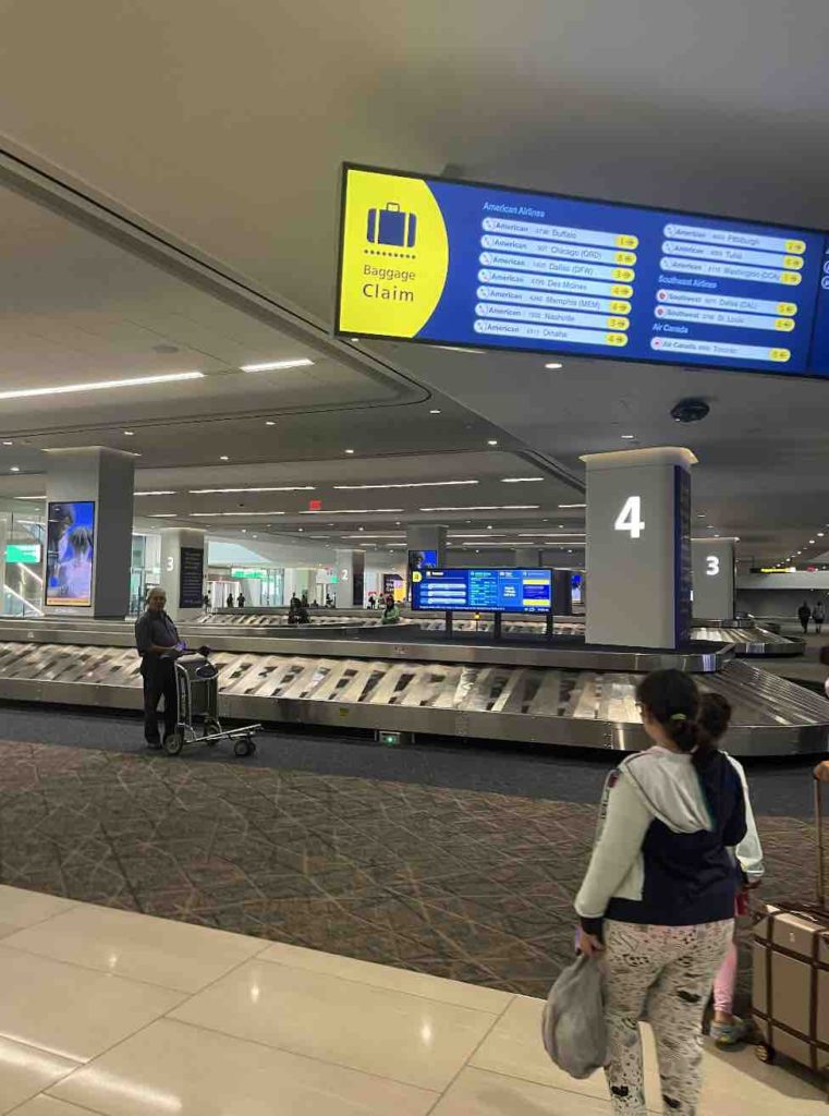 Here is the LaGuardia Airport baggage claim at Terminal B.